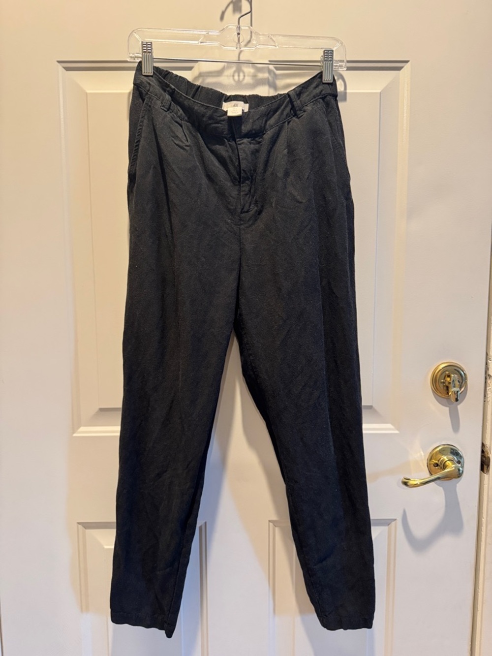 H&M Black Straight Leg Women's Trousers